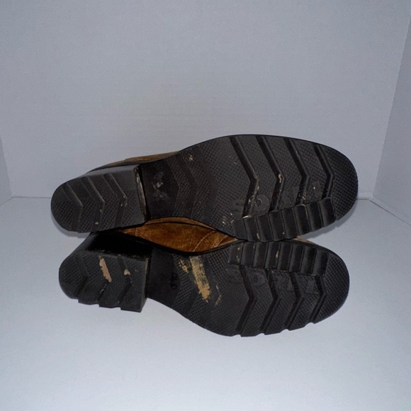 Sorel Cate Lace Heeled Bootie 8 Brown Nubuck Leather Upper Waterproof - Picture 4 of 5